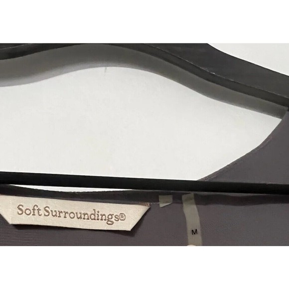 Soft Surroundings Medium Gray Layered Flowing Asymmetrical Tunic - Picture 2 of 6